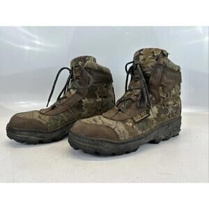 Rocky 7575 Gore-Tex Camo Hunting Boots Waterproof Insulated Men’s Size 9.5 Wide